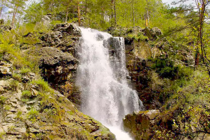 Экскурсии по Алтаю. Кругосветка по Горному Алтаю: Камышлинский водопад